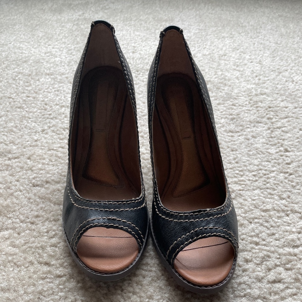 Open toe heels
